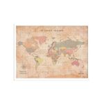 Bild von Miss Wood Cork Map - World - M Oldschool