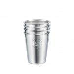 Bild von soulcup steel PLAIN Edelstahl-Becher 0.3 l - 4er Pack