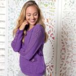 Bild von Walkpulli in viola-amethyst von The Spirit of OM