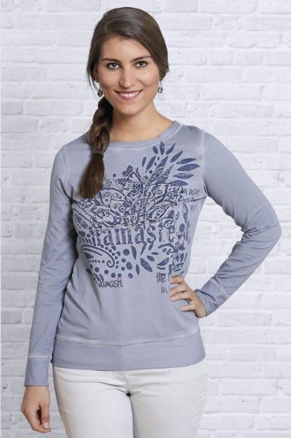 Bild von Sweaty Namasté Langarm in jeansblau von The Spirit of OM