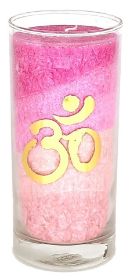 Zeige Details für Kerze Love Om im Glas Stearin 14cm Bild von Kerze Love Om im Glas Stearin 14cm