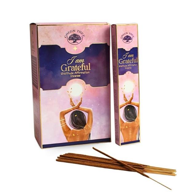 Bild von Green Tree I am Grateful Manifestation Incense 15 gram