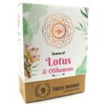 Bild von Green Tree Lotus & Olibanum Botanical Incense, 9 dicke Stäbchen
