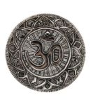 Bild von Om mit Mantra Weissmetallhalter