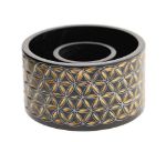 Bild von Smudge Bowl, Blume des Lebens klein Speckstein, handgeschnitzt