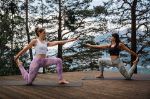 Bild von Yoga Leggings Puja in graugold von The Spirit of Om