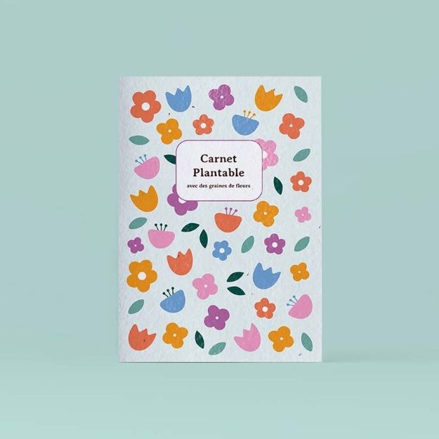 Bild von Carnet plantable avec des graines de fleurs
