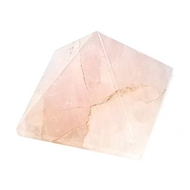 Bild von Pyramide Rosenquarz 3x3x2cm