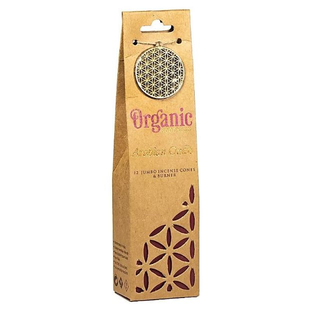 Bild von Organic Goodness Arabisches Oudh Weihrauchkegel + Halter