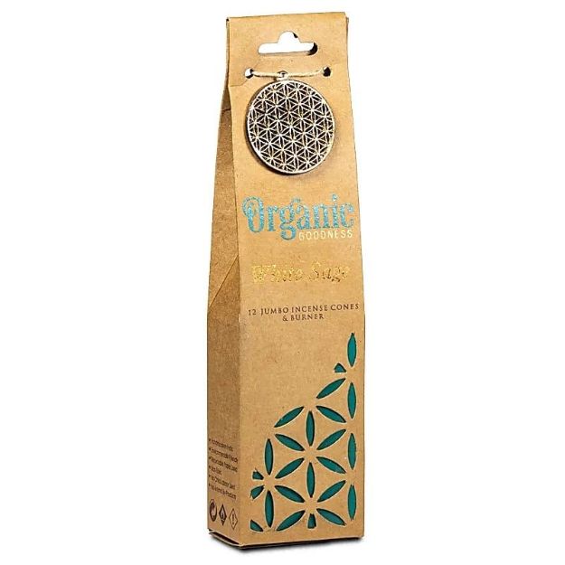 Bild von Organic Goodness Weisser Salbei Weihrauchkegel + Halter