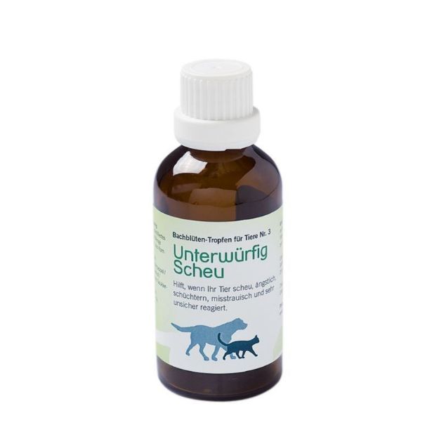 Bild von Bachblüten Kleintiere Scheu / Unterwürfig 50 ml Tropfen