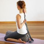 Bild von Yoga Bolster Raja Höhe 22 cm in Beige-Grau von Lotus Design