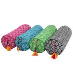 Bild von Yoga Bolster Raja Höhe 22 cm in Beige-Grau von Lotus Design