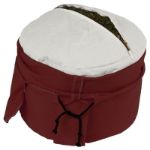 Bild von Meditationskissen Basic Bio Höhe 19 cm in Weinrot von Lotus Design