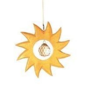 Zeige Details für Kristallobjekt Sonne natur 12 cm, Holz und Bleikristall Bild von Kristallobjekt Sonne natur 12 cm, Holz und Bleikristall