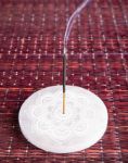 Bild von Alabasterhalter rund - White Mandala