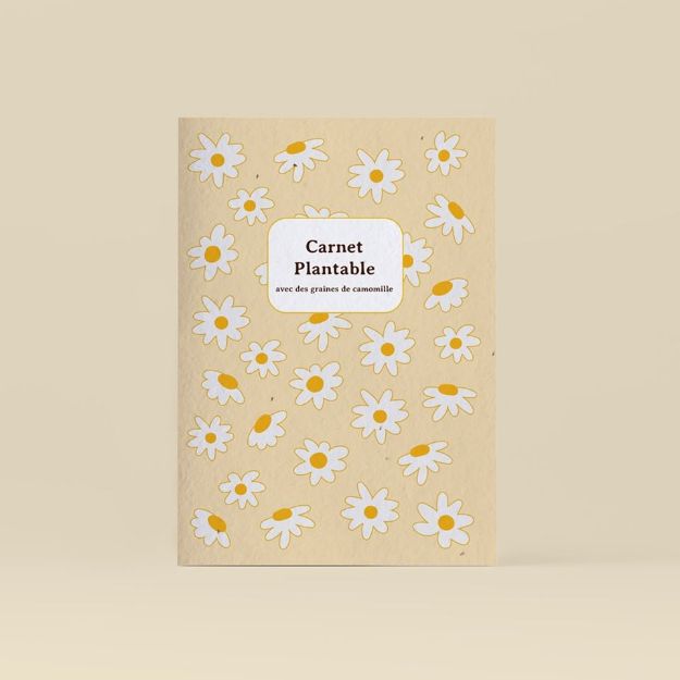 Bild von Carnet plantable avec des graines de camomille