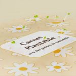 Bild von Carnet plantable avec des graines de camomille