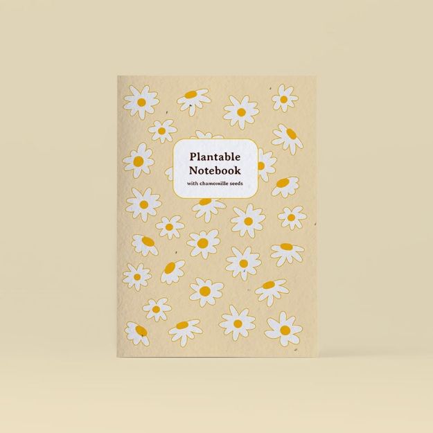 Bild von Plantable notebook with chamomille seeds
