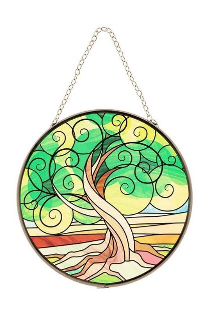 Bild von Yggdrasil Fensterbild Glas