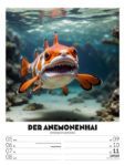 Bild von Verrücktes Tierleben - Wochenplaner mit KI-Bildern Kalender 2026