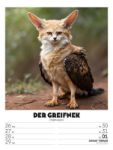 Bild von Verrücktes Tierleben - Wochenplaner mit KI-Bildern Kalender 2026