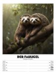 Bild von Verrücktes Tierleben - Wochenplaner mit KI-Bildern Kalender 2026