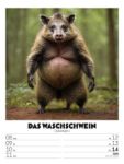 Bild von Verrücktes Tierleben - Wochenplaner mit KI-Bildern Kalender 2026