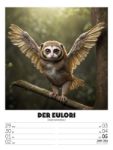 Bild von Verrücktes Tierleben - Wochenplaner mit KI-Bildern Kalender 2026