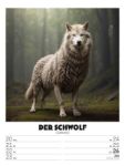 Bild von Verrücktes Tierleben - Wochenplaner mit KI-Bildern Kalender 2026
