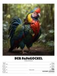 Bild von Verrücktes Tierleben - Wochenplaner mit KI-Bildern Kalender 2026
