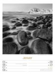 Bild von Silent Nature - Schwarz-Weiss-Wochenplaner Kalender 2026