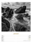 Bild von Silent Nature - Schwarz-Weiss-Wochenplaner Kalender 2026