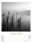 Bild von Silent Nature - Schwarz-Weiss-Wochenplaner Kalender 2026