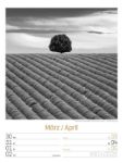 Bild von Silent Nature - Schwarz-Weiss-Wochenplaner Kalender 2026