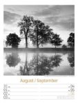 Bild von Silent Nature - Schwarz-Weiss-Wochenplaner Kalender 2026