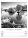 Bild von Silent Nature - Schwarz-Weiss-Wochenplaner Kalender 2026