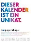 Bild von PaperShape - Dieser Kalender ist ein Unikat - Immerwährender Kalender