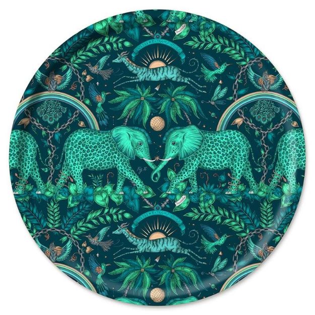 Bild von Emma J Shipley Zambezi/teal Tray Ø 65 - Jamida of Sweden