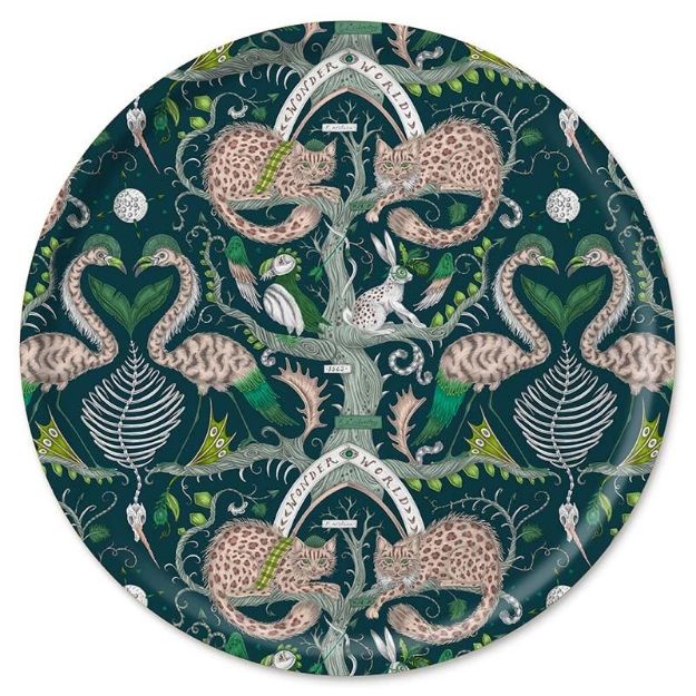 Bild von Emma J Shipley Wonder World/teal Tray Ø 65 - Jamida of Sweden