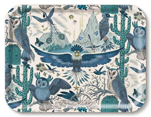 Bild von Emma J Shipley Frontier/blue Tray 43x33 - Jamida of Sweden