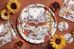 Bild von Emma J Shipley Frontier/gold Tray Ø 39 - Jamida of Sweden