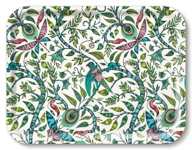 Bild von Emma J Shipley Rousseau/green Tray 43x33 - Jamida of Sweden