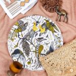 Bild von Emma J Shipley Audubon/gold Tray Ø 39 - Jamida of Sweden