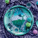 Bild von Emma J Shipley Highlandia/green Tray Ø 39 - Jamida of Sweden