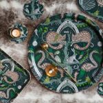 Bild von Emma J Shipley Wonder World/teal Tray Ø 39 - Jamida of Sweden