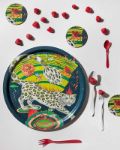 Bild von Emma J Shipley Snow Leopard/forest Tray Ø 39 - Jamida of Sweden