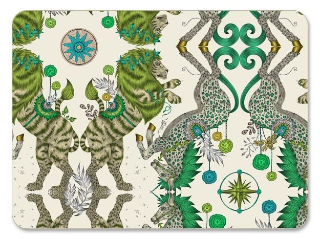 Bild von Emma J Shipley Caspian/lime Placemat 29x21 - Jamida of Sweden