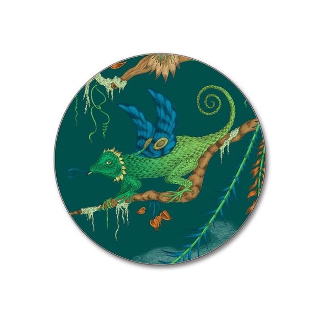Bild von Emma J Shipley Quetzal/teal Coaster Ø10 - Jamida of Sweden