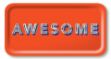 Bild von Asta Barrington Awesome / orange Tray 43x22cm - Jamida of Sweden